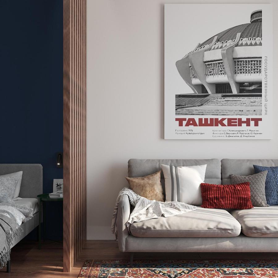 Blueloft 52 I Tashkent Apartment With Balcony Bagian luar foto